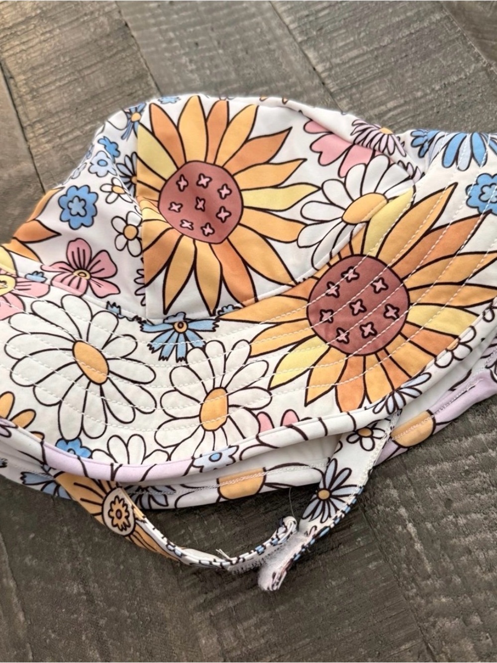 Posh Peanut Floral Bucket Sun Hat - Presley Jane